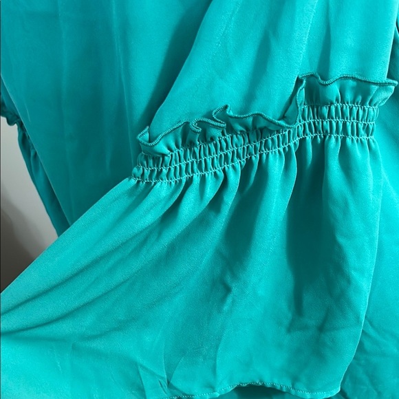 Wrangler Teal Dress with Bell Sleeves A3 - Picture 2 of 4
